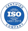 ISO 14001:2015 certified